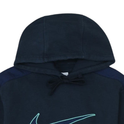 Nike Men's Blue Pullover Hoodie M Logo Fleece Sportswear