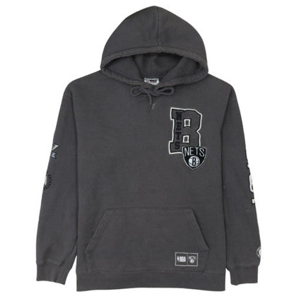 NBA Brooklyn Nets Men's Black Pullover Hoodie Medium Fleece