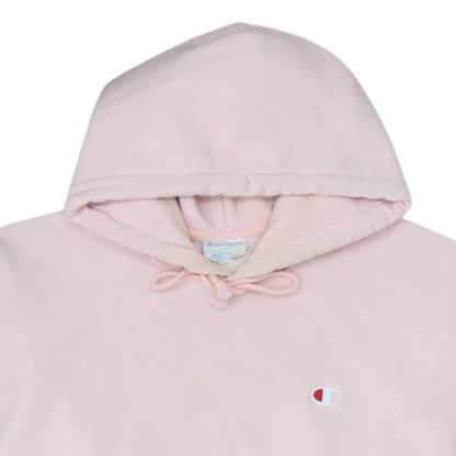 Champion Womens Pink Pullover Hoodie 2XL Reverse Weave Cotton Blend