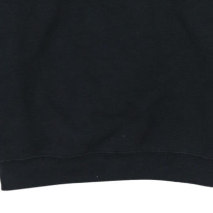 Disney Fashion Womens Black EuroDisney Embroidered Sweatshirt Size L