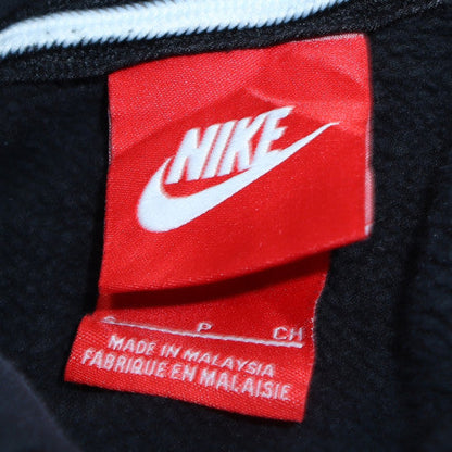 Nike Boys Black Pullover Hoodie S Graphic Print Cotton Blend