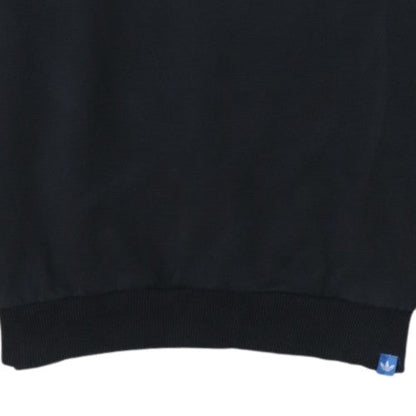 Adidas Men's Black Logo Crew Neck Pullover Sweatshirt M