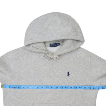 Ralph Lauren Boys Grey Pullover Hoodie M Cotton Blend Classic Fit