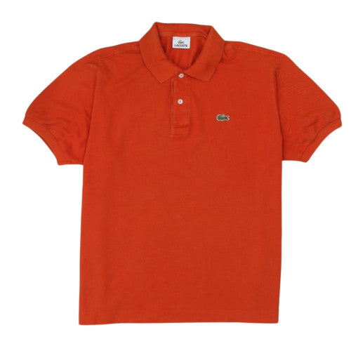 Lacoste Men's Orange Cotton Polo Shirt Size L Short Sleeve Classic