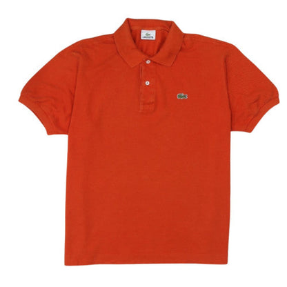 Lacoste Men's Orange Cotton Polo Shirt Size L Short Sleeve Classic