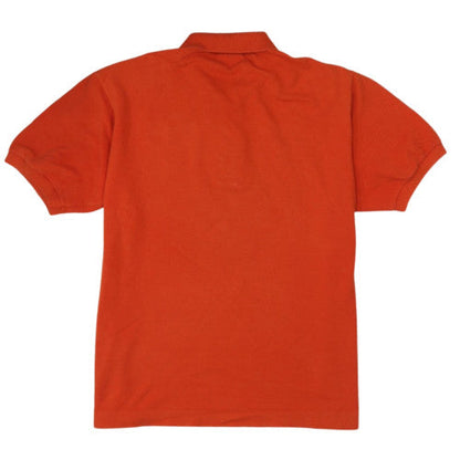 Lacoste Men's Orange Cotton Polo Shirt Size L Short Sleeve Classic