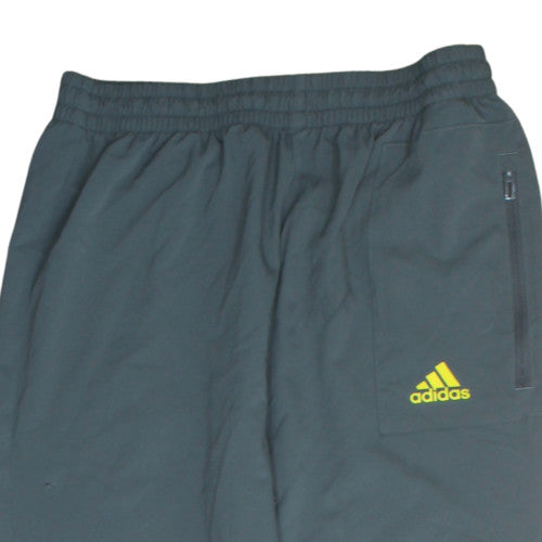 Adidas Boys Grey Track Pants 10 Years Elastic Waist Lightweight Activewear