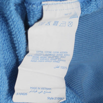 Champion Men's Blue Pullover Hoodie Medium Embroidered Logo Vintage