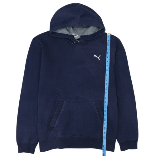 Puma Men's Blue XL Pullover Hoodie with Logo
