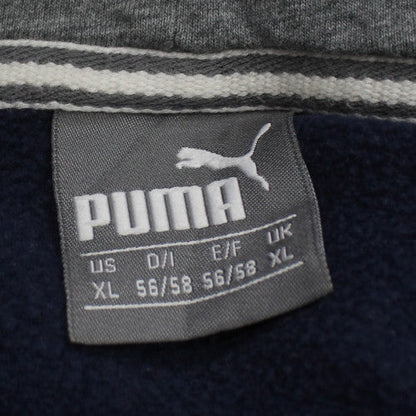 Puma Men's Blue XL Pullover Hoodie with Logo