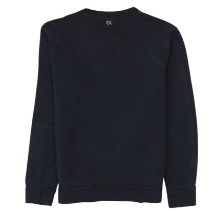 Calvin Klein Men’s Black Crew Neck Logo Sweatshirt Size M