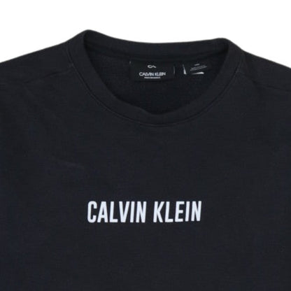 Calvin Klein Men’s Black Crew Neck Logo Sweatshirt Size M
