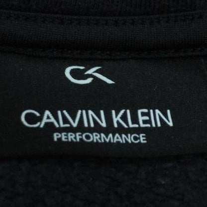 Calvin Klein Men’s Black Crew Neck Logo Sweatshirt Size M