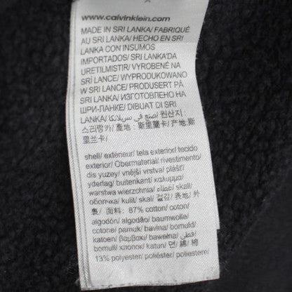 Calvin Klein Men’s Black Crew Neck Logo Sweatshirt Size M