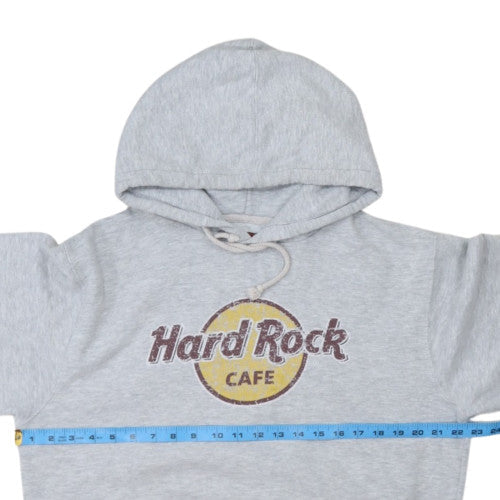 Hard Rock Cafe Men's Grey Pullover Hoodie Large Amsterdam