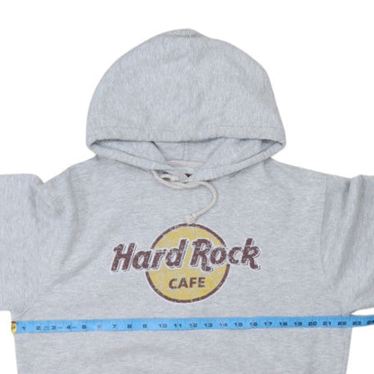Hard Rock Cafe Men's Grey Pullover Hoodie Large Amsterdam