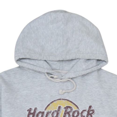 Hard Rock Cafe Men's Grey Pullover Hoodie Large Amsterdam