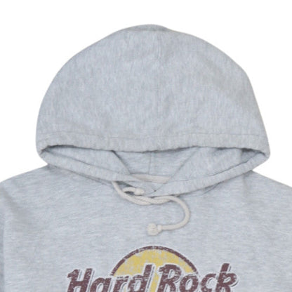 Hard Rock Cafe Men's Grey Pullover Hoodie Large Amsterdam