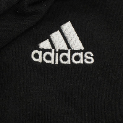 Adidas Women's Black Full Zip Hoodie L 16-18 Classic 3-Stripes