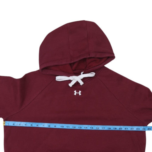 Under Armour Women Burgundy XL Pullover Hoodie Loose Fit Fleece
