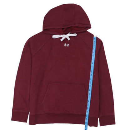 Under Armour Women Burgundy XL Pullover Hoodie Loose Fit Fleece