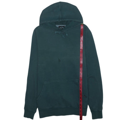 Billabong Men's Green Pullover Hoodie Size M Cotton Fleece