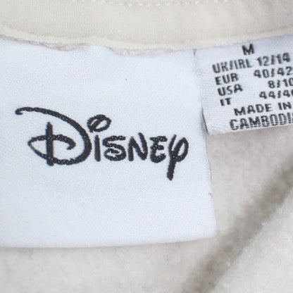 Disney Womens White Mickey Mouse Pullover Sweatshirt Size M 12/14