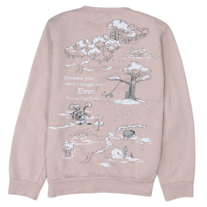 Disney Womens Pink Winnie The Pooh Pullover Sweatshirt Size 10/12