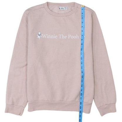 Disney Womens Pink Winnie The Pooh Pullover Sweatshirt Size 10/12