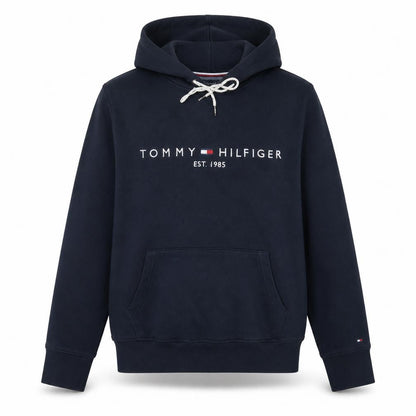 Tommy Hilfiger Men's Blue Embroidered Pullover Hoodie M