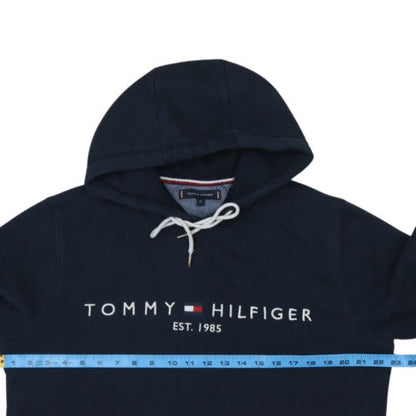 Tommy Hilfiger Men's Blue Embroidered Pullover Hoodie M