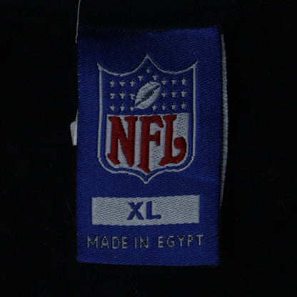 NFL Men's Black XL Graphic Cotton T-Shirt Sports Style