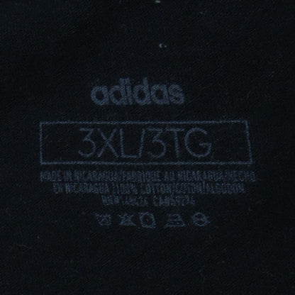 adidas Men's Black 3XL Crew Neck Sports Logo T-Shirt