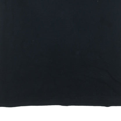 adidas Men's Black 3XL Crew Neck Sports Logo T-Shirt