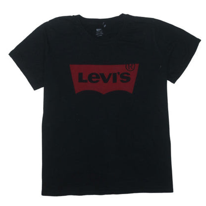 Levi's Mens Black 2XL Logo Graphic Cotton Crew Neck T-Shirt