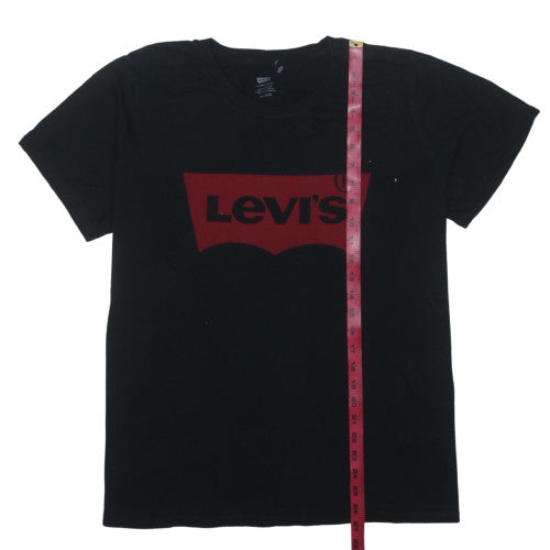 Levi's Mens Black 2XL Logo Graphic Cotton Crew Neck T-Shirt