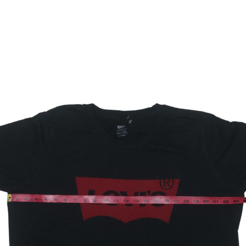 Levi's Mens Black 2XL Logo Graphic Cotton Crew Neck T-Shirt