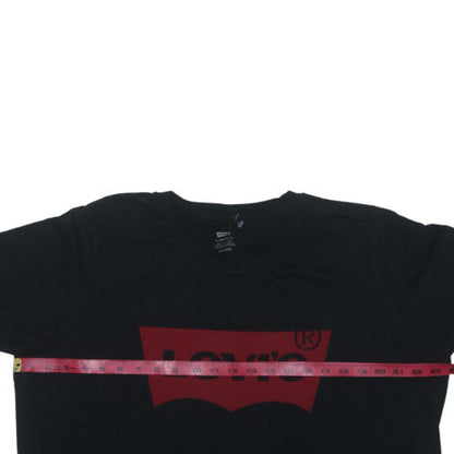 Levi's Mens Black 2XL Logo Graphic Cotton Crew Neck T-Shirt