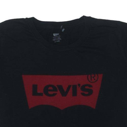Levi's Mens Black 2XL Logo Graphic Cotton Crew Neck T-Shirt