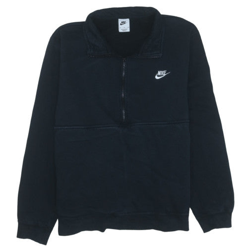 Nike Womens Black XL 1/2 Zip Pullover Sweatshirt Fleece