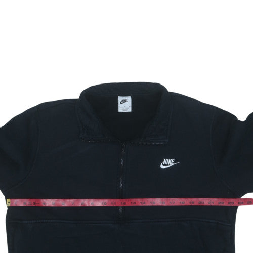 Nike Womens Black XL 1/2 Zip Pullover Sweatshirt Fleece