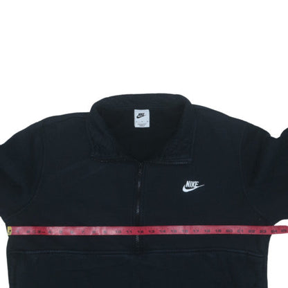 Nike Womens Black XL 1/2 Zip Pullover Sweatshirt Fleece