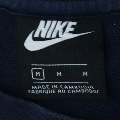 Nike Men's Blue Logo Crew Neck Pullover Sweatshirt Size M