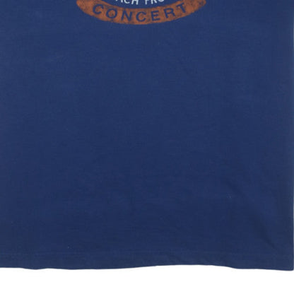 Chaps Men's Blue Rock & Roll Graphic T-Shirt XXL Cotton Crew Neck
