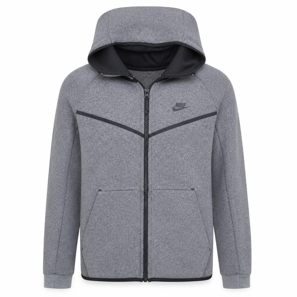 Nike Men's Grey Full Zip Hoodie L Fleece Sportswear