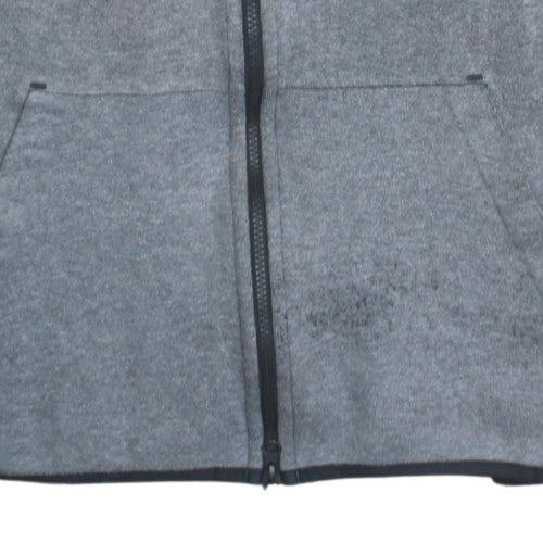 Nike Men's Grey Full Zip Hoodie L Fleece Sportswear