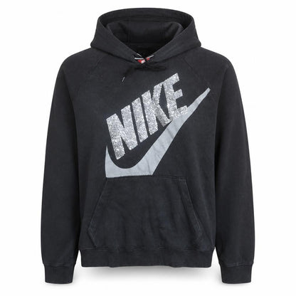 Nike Womens Black XL Pullover Hoodie with Silver Logo
