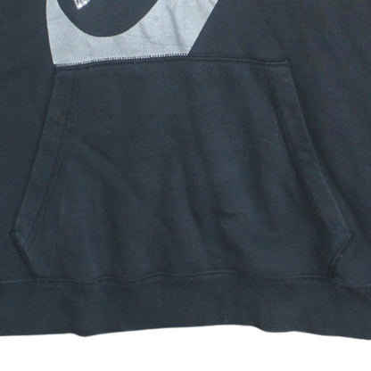 Nike Womens Black XL Pullover Hoodie with Silver Logo