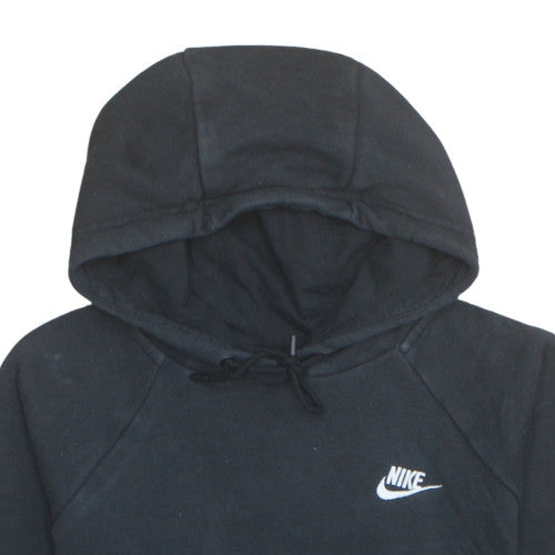Nike Men's Black Pullover Hoodie M Fleece Lined Sportswear