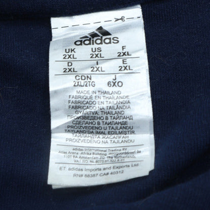 adidas Men’s Blue France Logo Pullover Sweatshirt 2XL